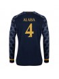 Real Madrid David Alaba #4 Venkovní Dres 2023-24 Dlouhý Rukáv
